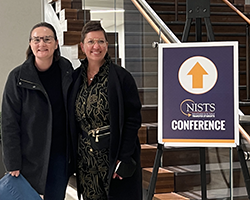Ithaka Senior Researcher Sarah Pingel and Ascendium Senior Program Officer Carolynn Lee at the National Institute on the Study of Transfer Students convening