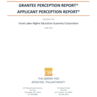 2018 Ascendium Grantee Perception Report