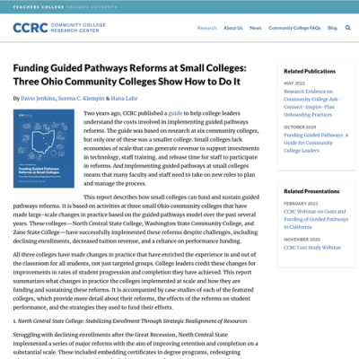 CCRC FundingGuidedPathways