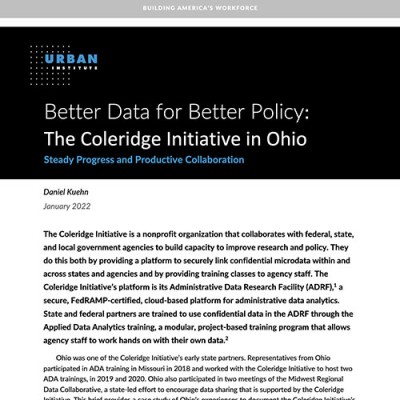 Coleridge Initiative in Ohio