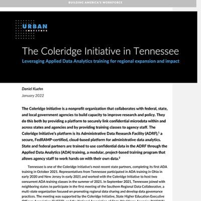Coleridge Initiative in Tennessee