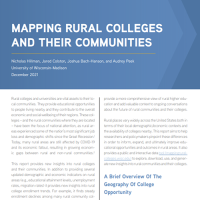 Mapping Rural Colleges and Their Communities