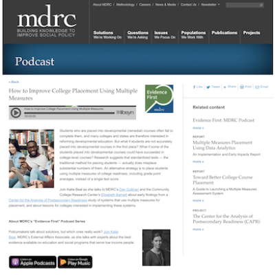 Podcast How to Improve College Placement Using Multiple Measures